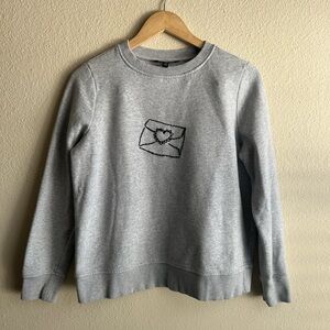 Banana Republic 77% Cotton Embroidered Sweatshirt